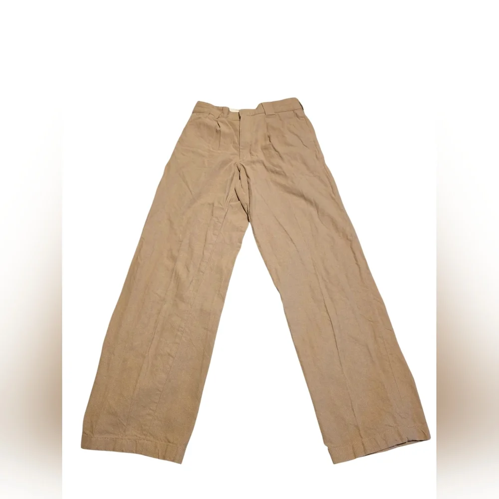 Dickies Khaki Regular Taper Pleated Pants Size 34W/32L